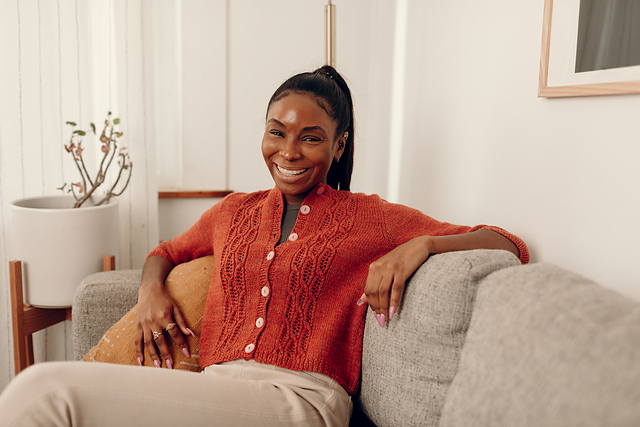 トップス MASU 20AW LACE KNIT CARDIGAN 46 MASU 20AW LACE KNIT CARDIGAN 46