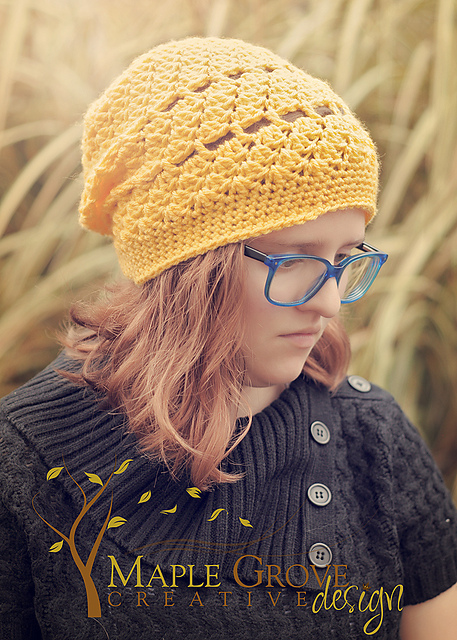 Yellow Yuppie Slouchy Hat