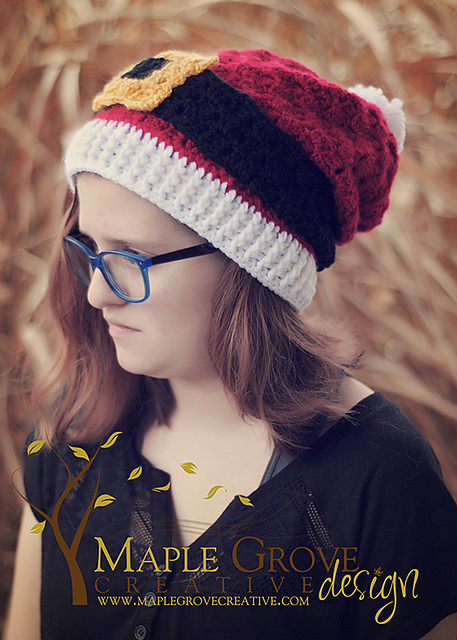 Sassy Santa Slouchy Hat w/ Removable Headband