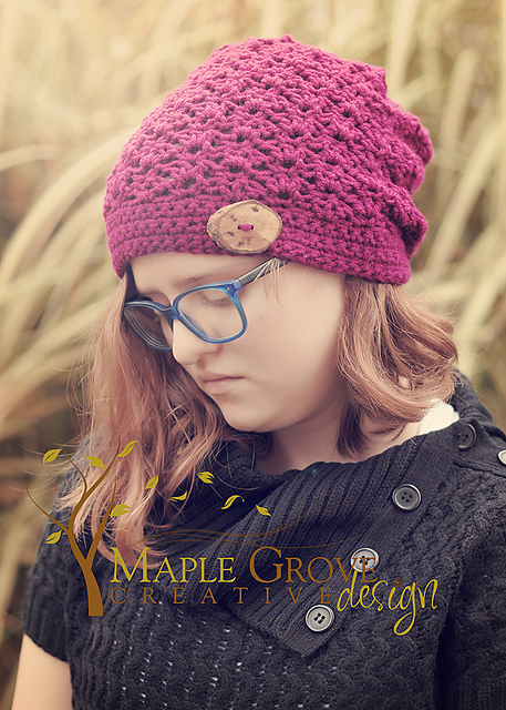Boysenberry Bliss Slouchy Hat