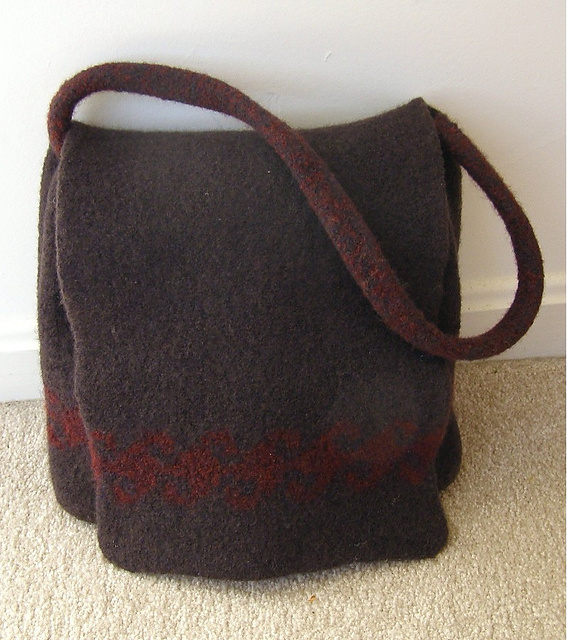 Felted Messenger Bag