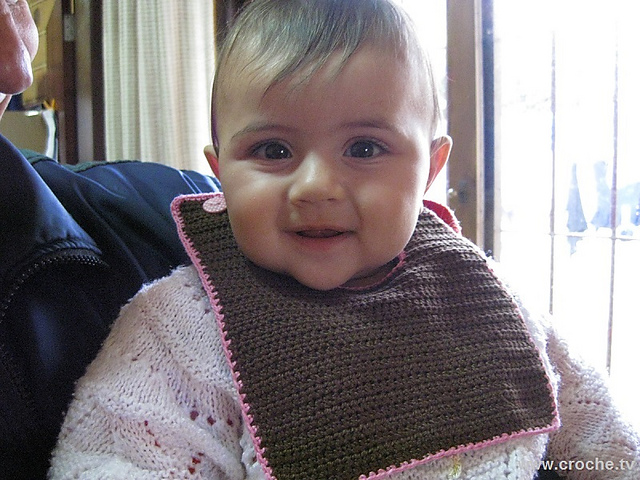 Babeiro de crochet #2