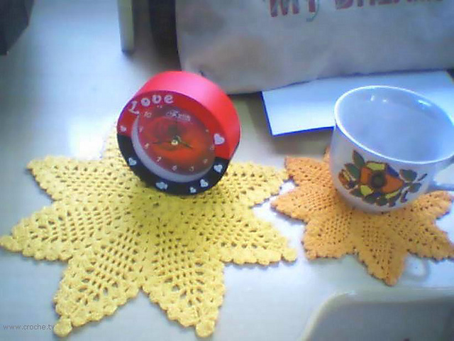 Toalha estrela / doily star