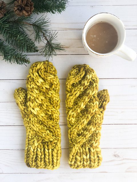 Peppermint Swirl Mittens