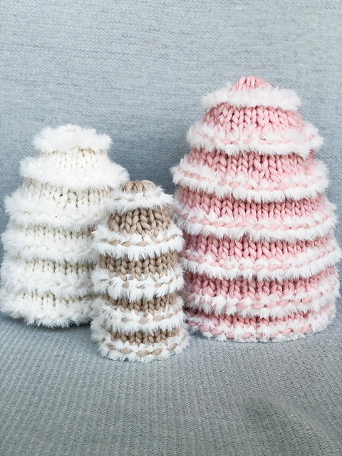 Knit Snow Trees