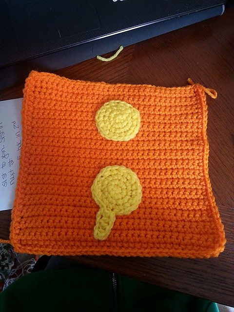 Semi Colon Applique