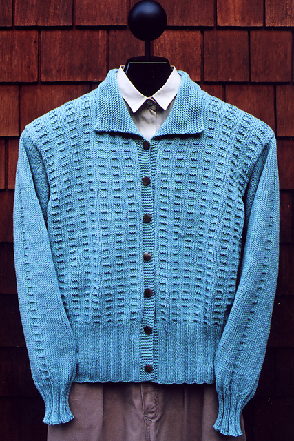 MS 176 Rib & Garter Cardigan