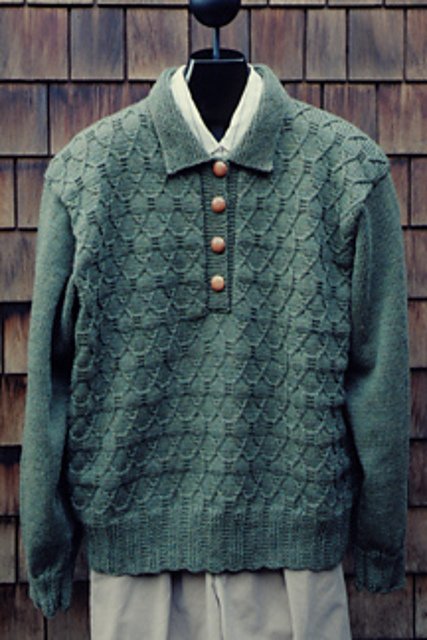MS 123 Garter Placket Pullover