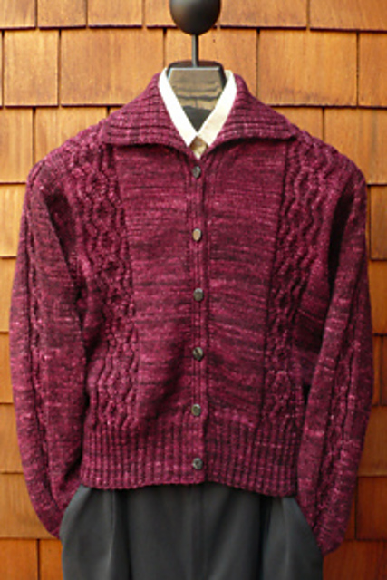 MS190 Zigzag Cable Cardigan