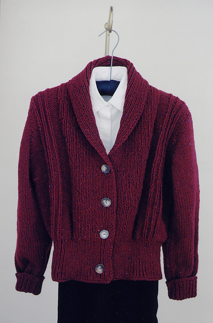Bulky Weight Shawl Collar Sweater