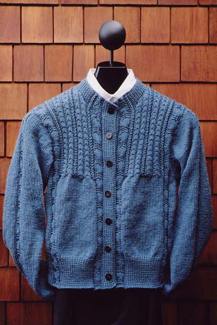 Cabled Yoke Cardigan