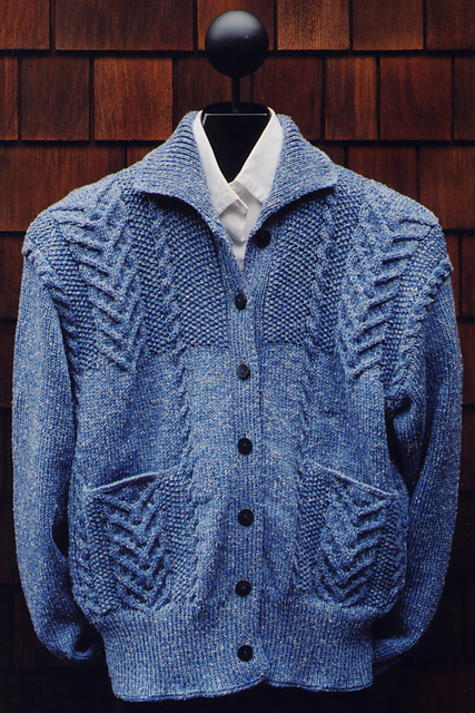Mari Sweaters MS 138 Cabled Patch Pocket Jacket