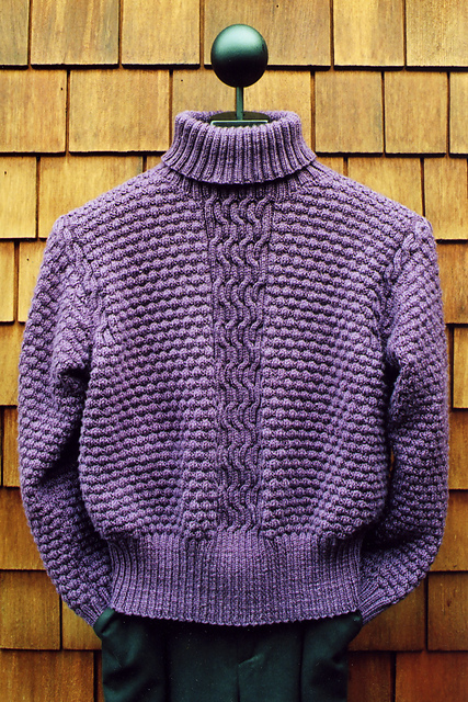 Mari Sweaters MS 170 Lattice Cable Turtleneck