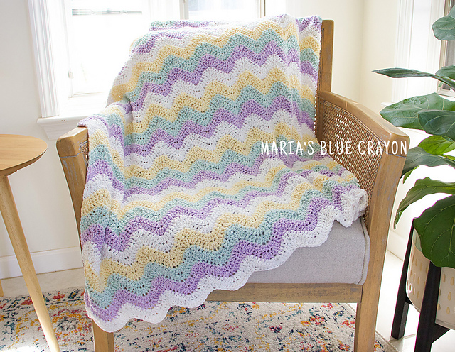 Crochet Ripple Stitch Blanket