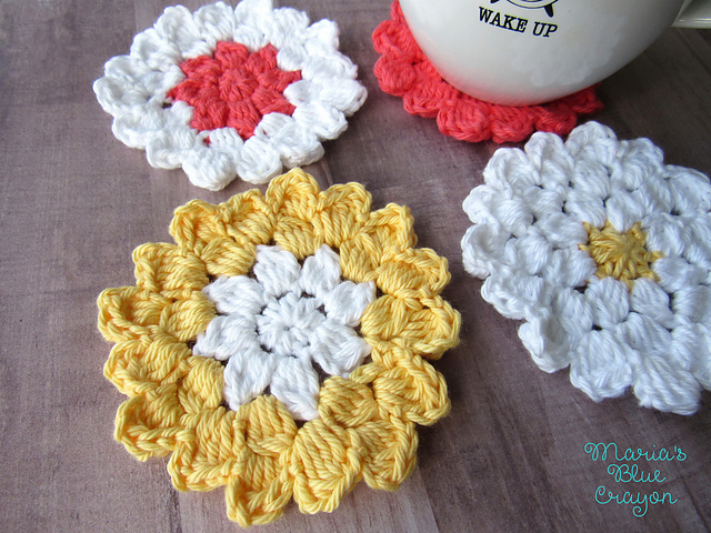 Flower Coasters