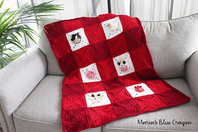 Ravelry: Farm Blanket pattern by Maria's Blue Crayon