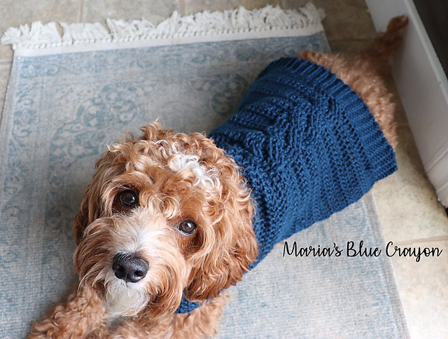Cable Pullover Dog Sweater