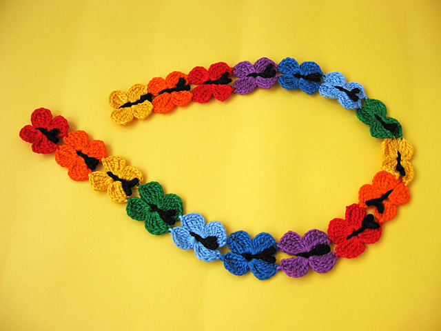 Rainbow Butterflies Scarf