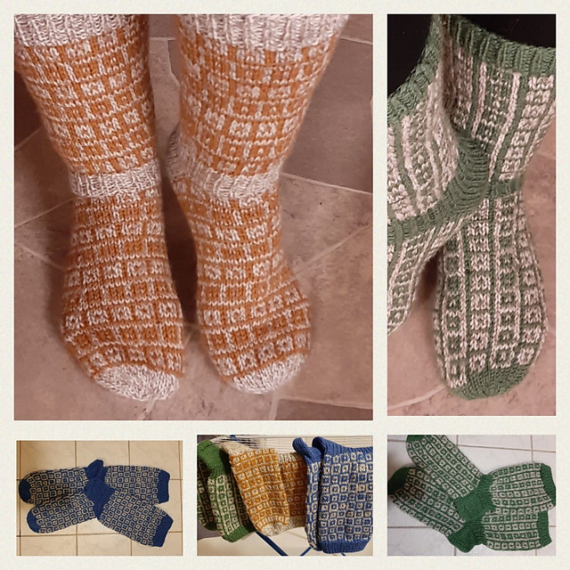 Only squares in squares socks