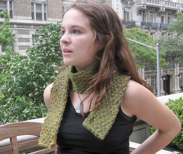 Tunisian Moss Stitch Scarf Recipe