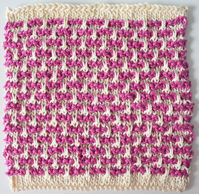 Ribbon Stitch Dishcloth