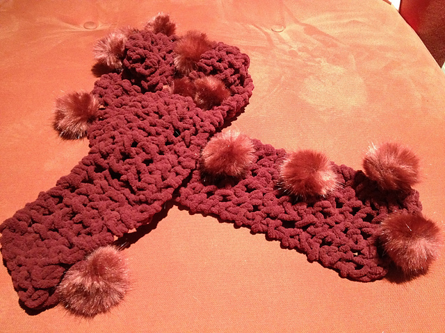 pom pom scarf