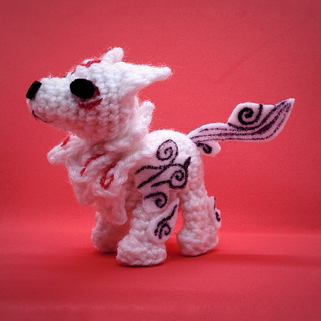Okami Amaterasu Amigurumi