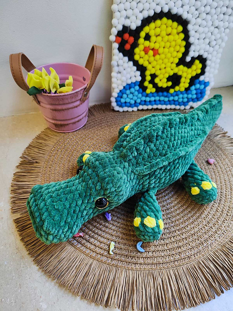 Stuffed crocodile
