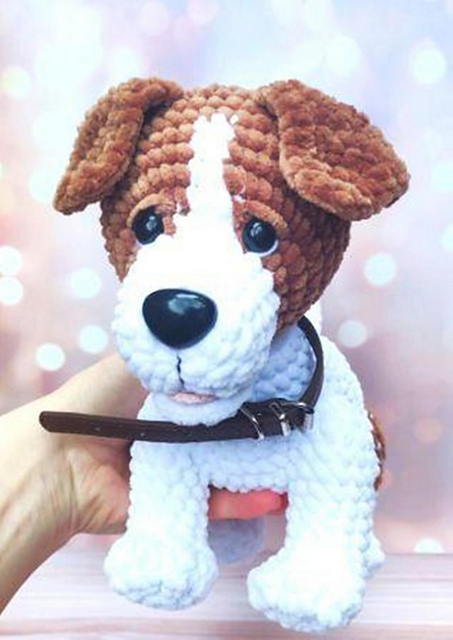 Jack russell terrier plush toy