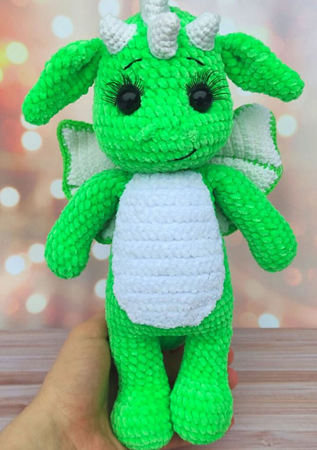 Big plush dragon toy