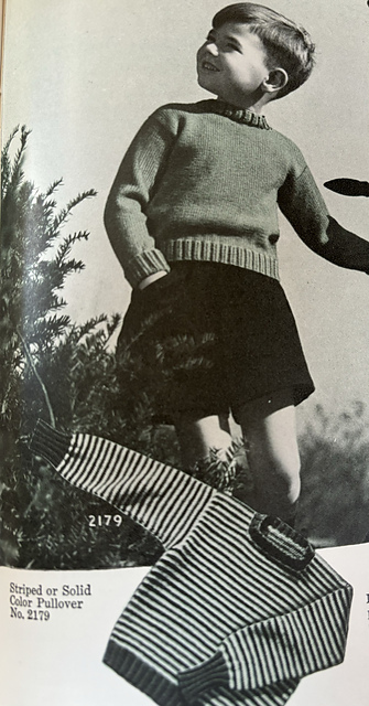 Striped or Solid Color Pullover No. 2179