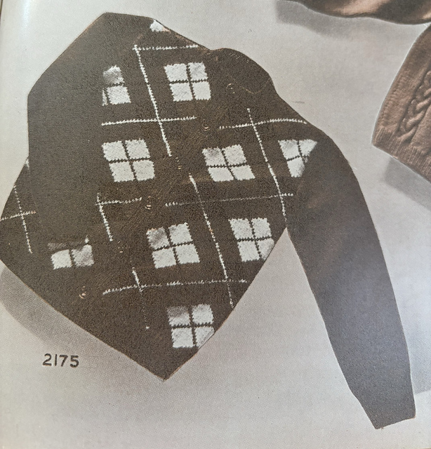 Argyle Cardigan No. 2175