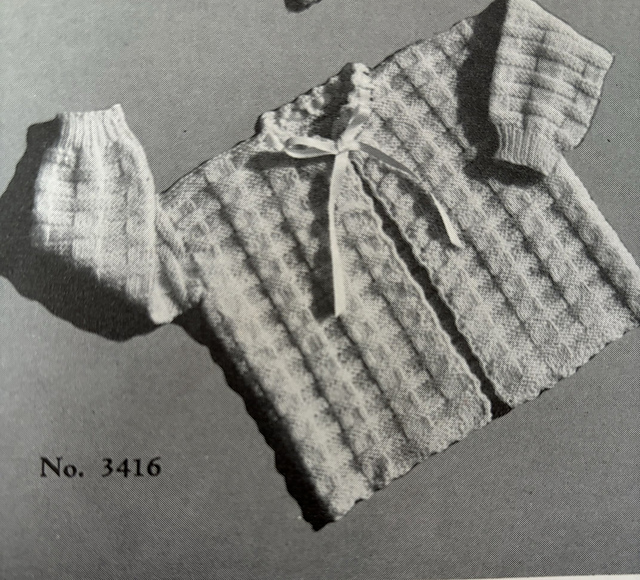 Infant's Sacque No. 3416