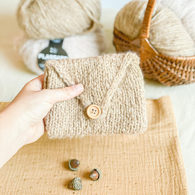 Pochette noisette