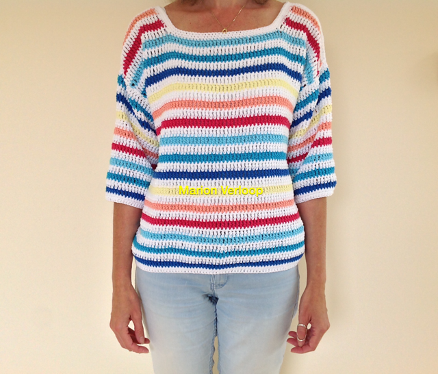 #01 Pull Manches Courtes au Crochet