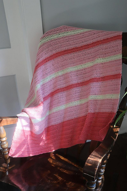 Strawberries & Cream Baby Afghan