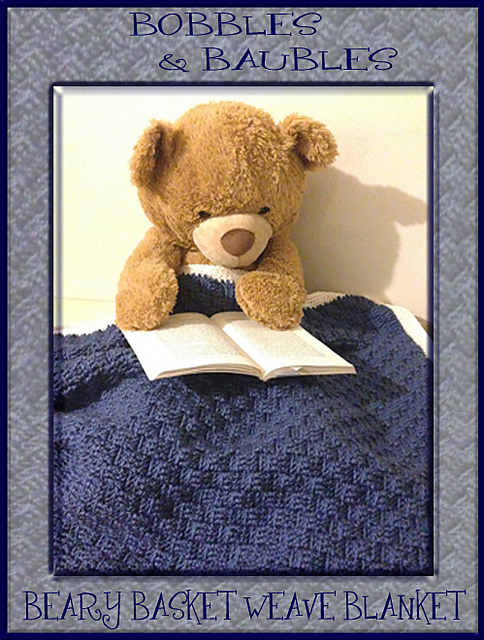 Beary Basket Weave Blanket