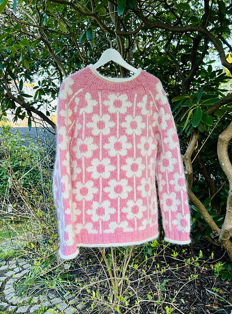 Ravelry: Solblom Polar Sweater pattern by Marita Clementz