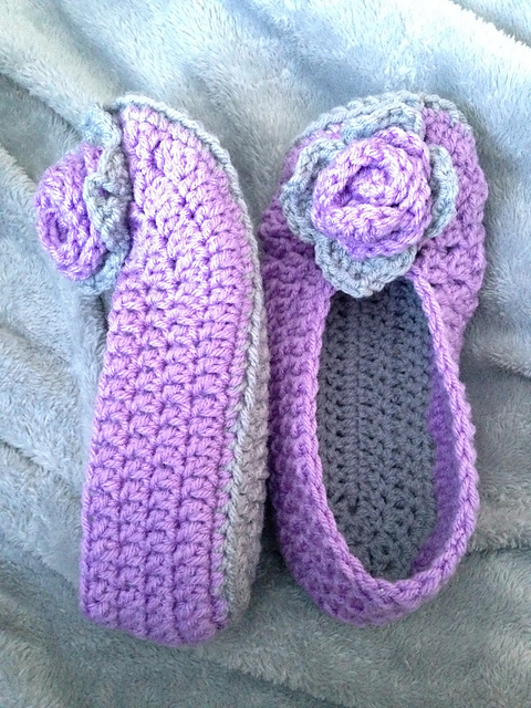 Ballet Slipper with Rose
