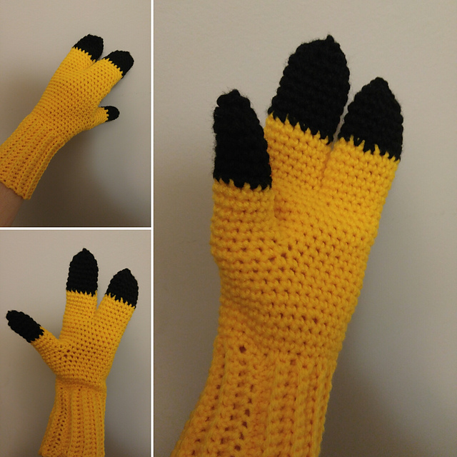 Bottoms up monster gloves