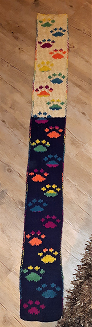 Rainbow Paws Scarf