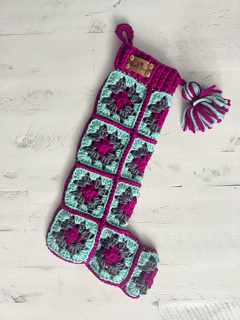 Classic Granny Square Stocking