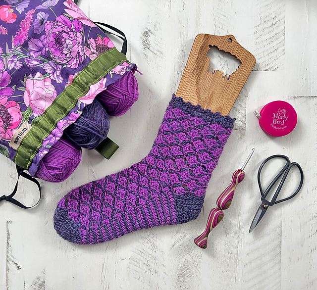 Meditation Sock - Crochet