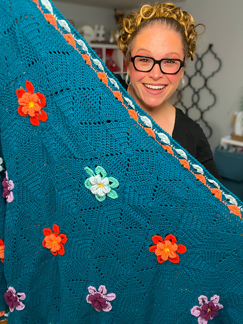 Wildflower Motif Blanket