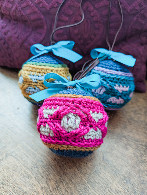 Rockford Mosaic Crochet Ornament
