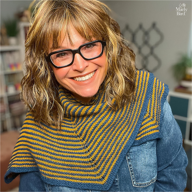 Stellar Stripes Shawl (knit)