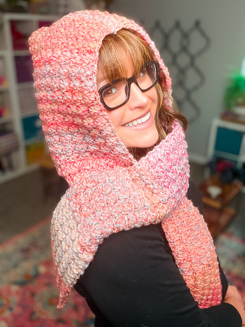 Hooded Sedge Stitch Scarf