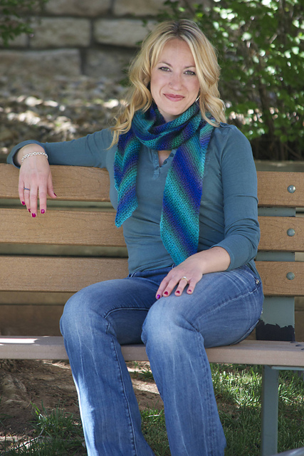 Knit Bias Scarf