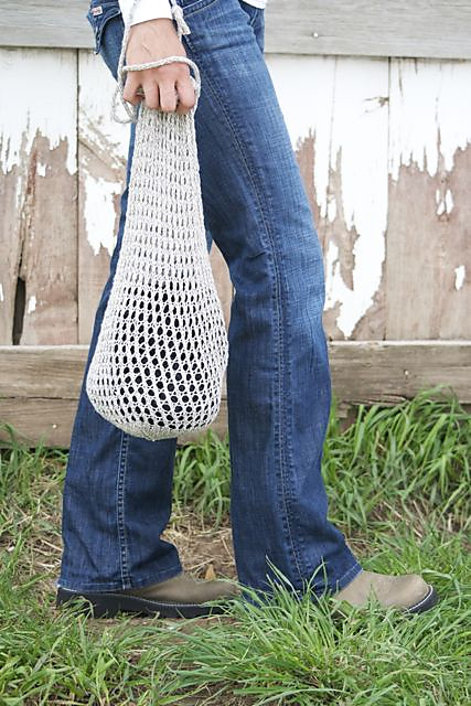 Simple Eyelet Lace Market Bag
