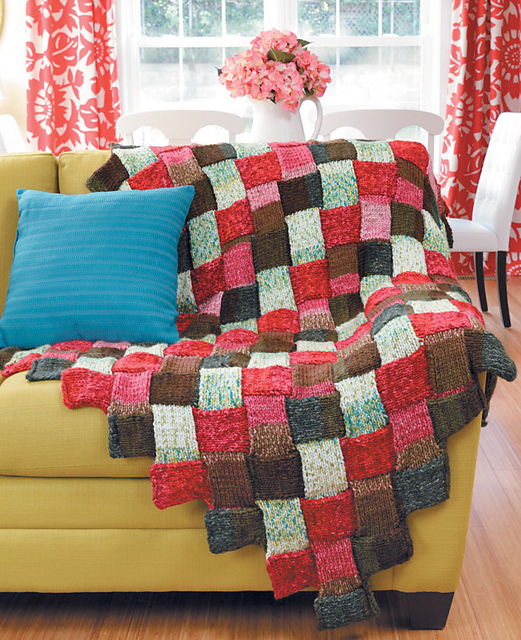 Entrelac Afghan